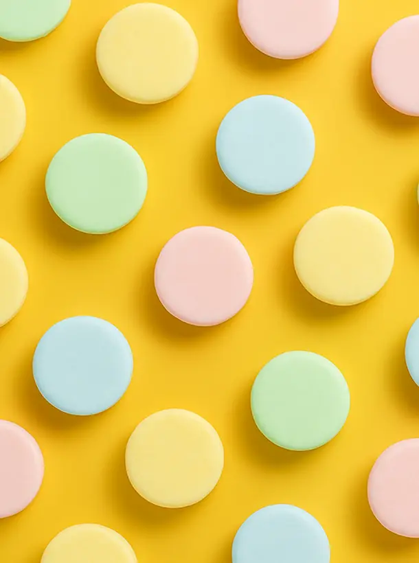 Producto Dorins sin azúcar en exhibidor promocional